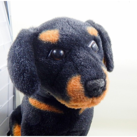Goffa International Rottweiler Puppy Plush Stuffed Animal 12" - Picture 3 of 12